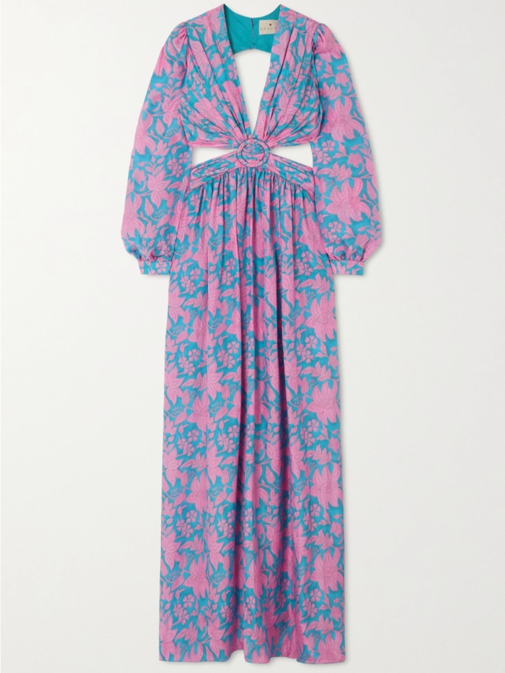 Hannah Artwear Rio Cutout Silk Maxi Dress